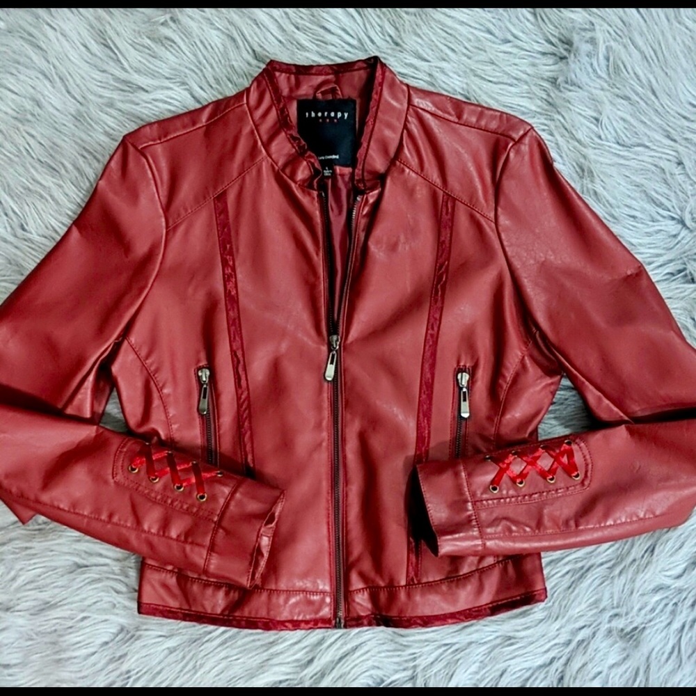 Therapy Sexy Vegan Leather Jacket